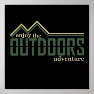 Affiche Aventure de randonneurs en plein air