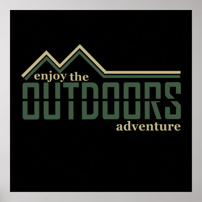 Affiche Aventure de randonneurs en plein air (Devant)