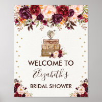 Aventure de voyage Shower de mariage Rustique Flor