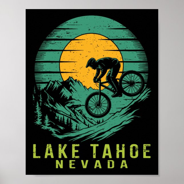 Affiche Aventure de VTT à Lake Tahoe Nevada  (Devant)