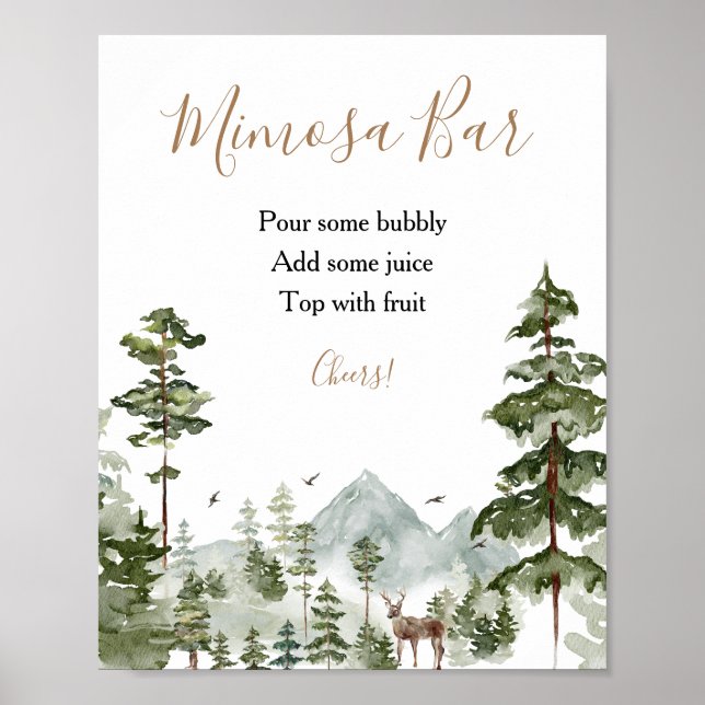 Affiche Aventure d'hiver attend Bar de Mimosa de douche de (Devant)
