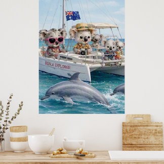Affiche Aventure d'observation de dauphins koalas en haute