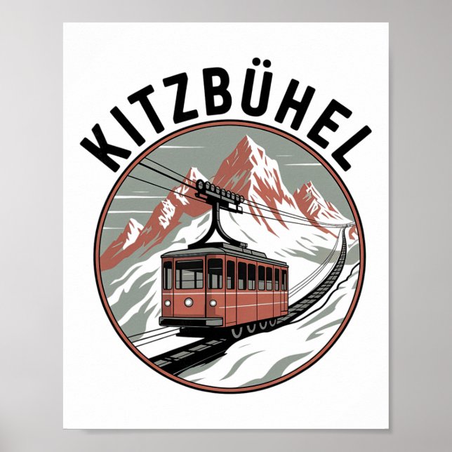 Affiche Aventure hivernale de ski d'évasion alpine de Kitz (Devant)