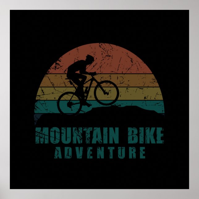 Affiche Aventure Mtb mountain bike (Devant)