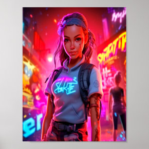 Affiche Aventure nocturne à Neo-City