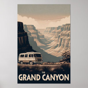 Affiche Aventure Retro Grand Canyon
