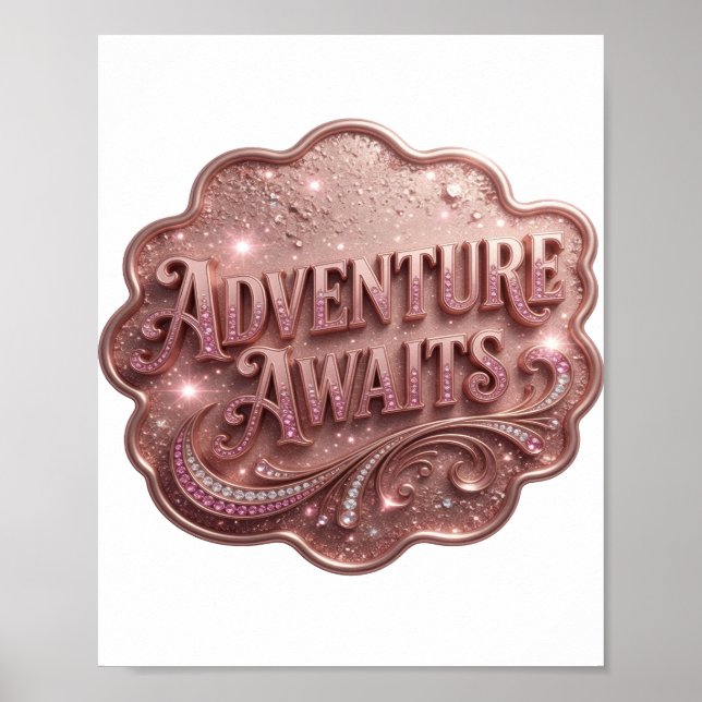 Affiche Aventure Rose Moderne vous attend v2 (Devant)