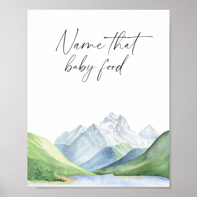 Affiche Aventure temps - Nommer ce bébé nourriture (Devant)
