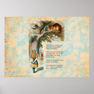 Affiche Aventures d'Alice au pays des merveilles Chat du C