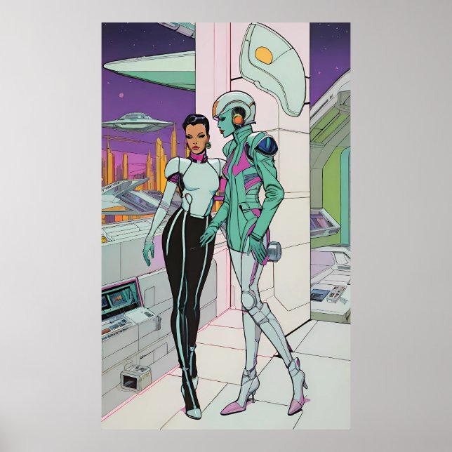 Affiche Aventures dans un centre commercial du 25ème siècl (Devant)