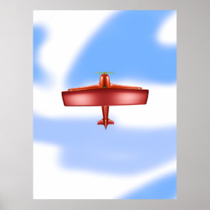 Affiche aventurière de l'Uproar rouge volant