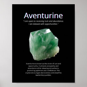 Affiche Aventurine Crystal Stone Signification
