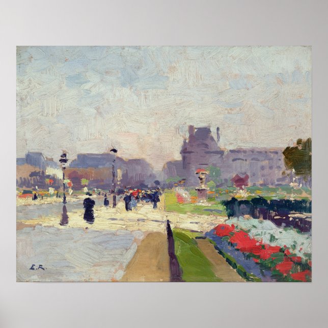 Affiche Avenue Paul Deroulede, Tuileries, Paris (Devant)