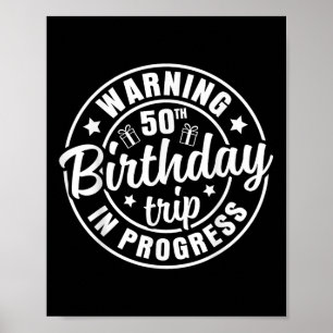 Affiche Avertissement 50e anniversaire Voyage en cours Drô