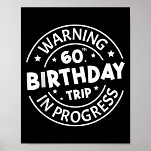 Affiche Avertissement 60e anniversaire Voyage en cours Drô