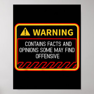 Affiche Avertissement Contient Des Faits Peuvent Trouver U
