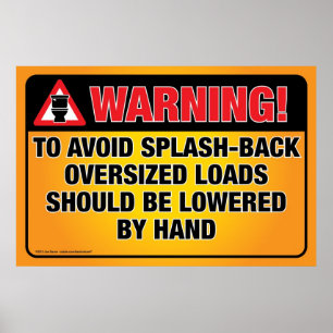 Affiche AVERTISSEMENT - Évitez l'affiche de la salle de ba