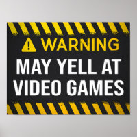 Avertissement Peut hurler Aux Jeux Vidéo