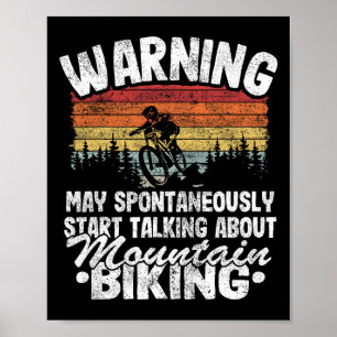 Affiche Avertissement Peut Parler De VTT En Descente Fu