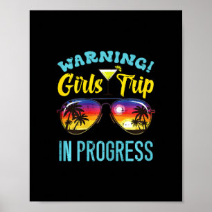 Affiche Avertissement Voyage Filles Progrès Célibataires V