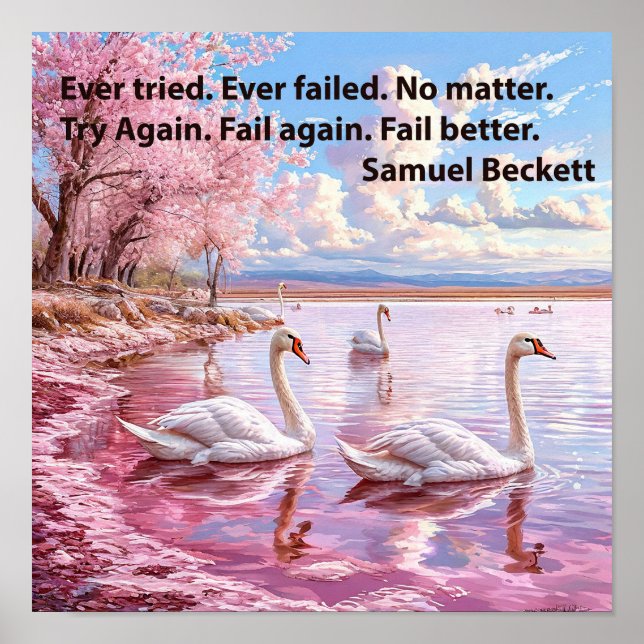 Affiche Avez-vous déjà essayé. Avez-vous déjà échoué. Peu  (Devant)