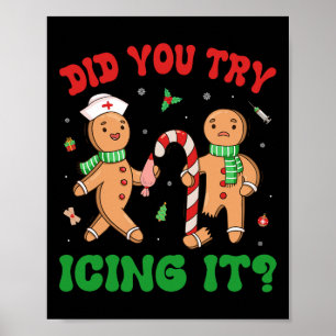 Affiche Avez-Vous Essayé De Le Faire Grignoter Rétro Noël