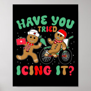 Affiche Avez-Vous Essayé De Le Glacer Noël Pain D'Épice No