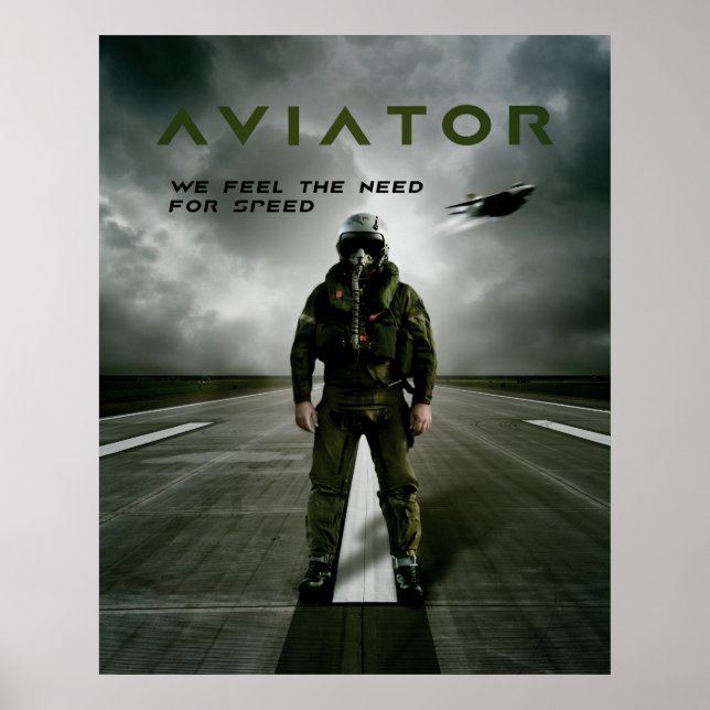 Affiche Aviateur Fighter (Devant)