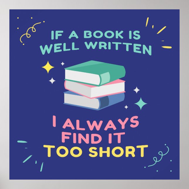 Affiche Avid Reader I - Citation Jane Austen (Devant)