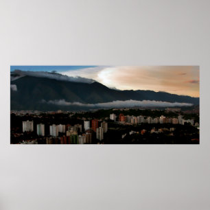 Affiche Avila au coucher du soleil