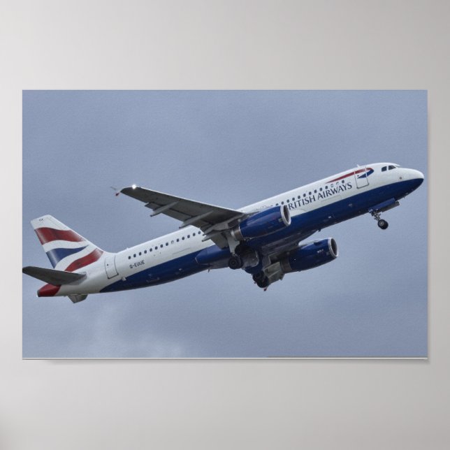 Affiche Avion British Airways (Devant)