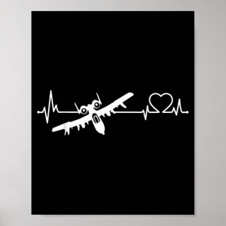 Affiche Avion d'attaque militaire Avion de soutien aérien