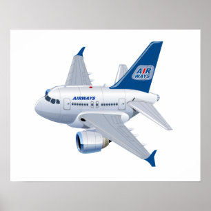 Affiche Avion de dessin