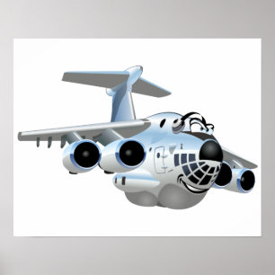 Affiche Avion de dessin
