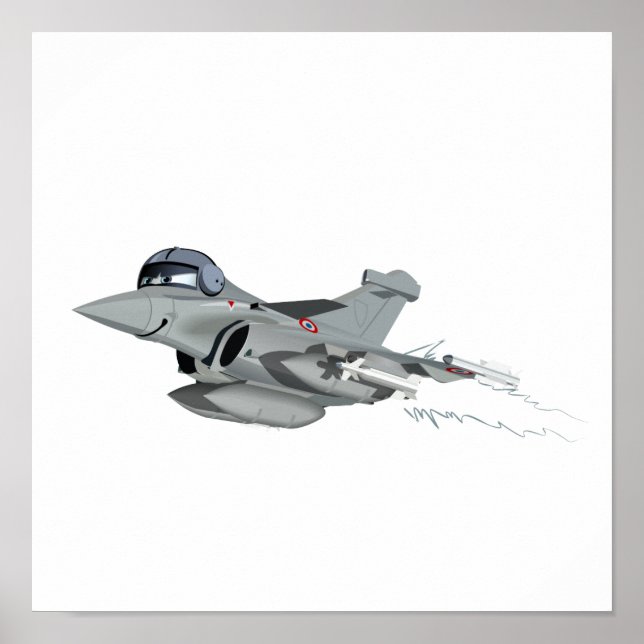 Affiche Avion de dessin (Devant)