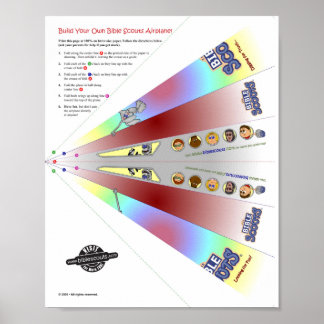 Affiche Avion des scouts de la Bible !