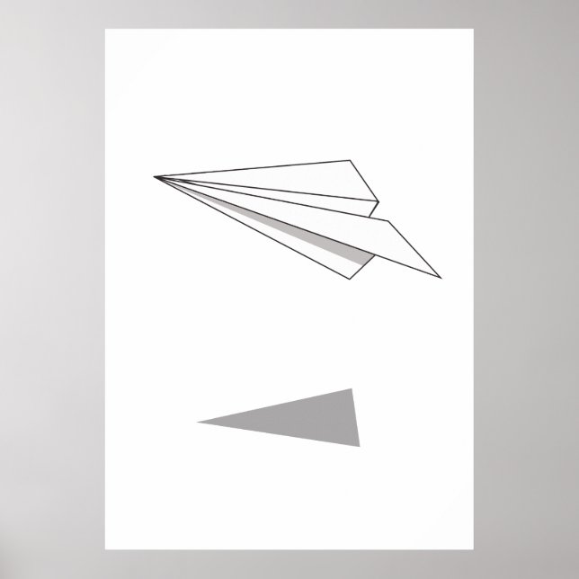 Affiche Avion en papier (Devant)