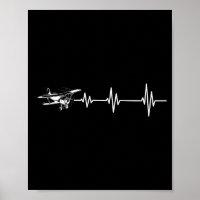 Avion en vol battement de coeur Ligne à impulsions