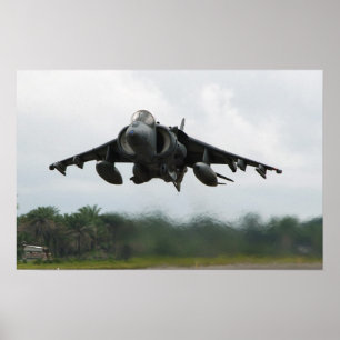 Affiche Avion Harrier II AV-8B