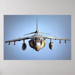 Affiche Avion Harrier II AV-8B
