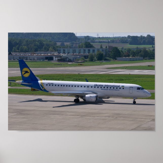 Affiche Avion international Ukraine (Devant)