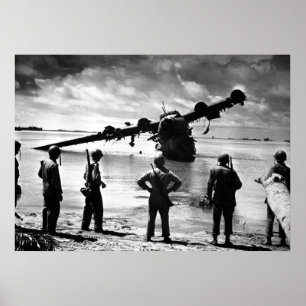 Affiche Avion marin japonais