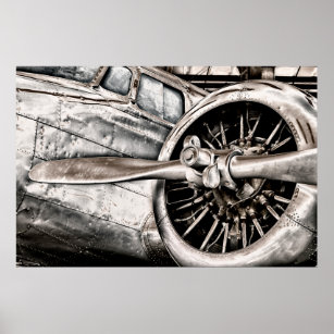 Affiche Avion vintage