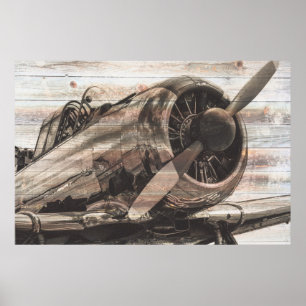 Affiche Avion vintage