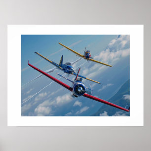 Affiche Avions acrobatiques