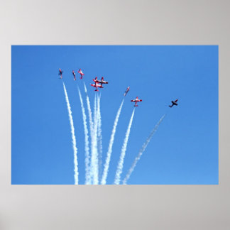 Affiche Avions canadiens de snowbirds