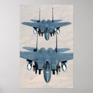 Affiche Avions d'Eagle de grève de F-15E