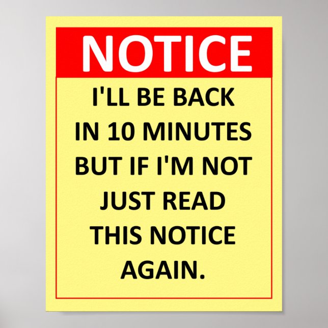 Affiche Avis (Devant)