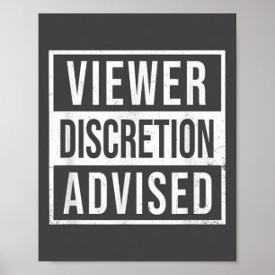 Affiche Avis de discrétion aux téléspectateurs