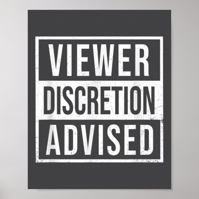 Affiche Avis de discrétion aux téléspectateurs  (Devant)